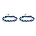 thumbnail image 1 of Cuerda tejida Sonducket Accesorios populares femeninos Cadena de mano Desgaste Azul 2Conjunto, 1 of 6