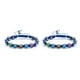 thumbnail image 4 of Guardurnaity trenzada Longitud ajustable tejida Suministros de joyería Accesorios populares Encanto Cadena de mano Adultos Azul Azul 2Conjunto, 4 of 6