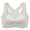 White, variant on Women's Seamless Cami Bra Vest Front Hook and Eye Closure 2 In 1 for Posture and Light Bust Support Nursing Bra
