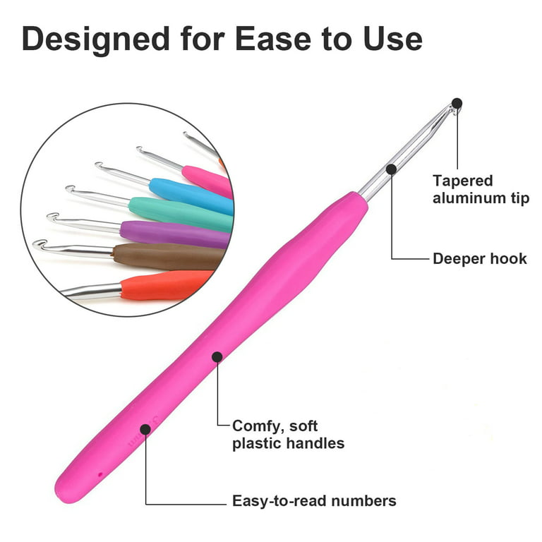 Can anyone recommend a hook with a long shaft and good glide on the shaft?  Ergonomic would be nice : r/crochet