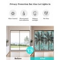 thumbnail image 4 of Window Privacy Film Boho Coastal Tree Stained Glass Window Film Decorative Sun Block Window Cover Ocean Vintage Tropical Plant Flower Window Clings Static Adhesive Sticker for Bathroom 17.7"x39.3", 4 of 7
