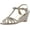 Champagne, variant on Bonnibel Womens Flosa-1 Glitter T Strap Wedge Dress Sandals