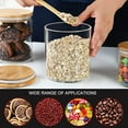 thumbnail image 6 of 4-Pack 24oz Glass Jars with Bamboo Airtight Lids & Black Labels, Round Pantry Storage Containers, Reusable for Pasta, Rice, Beans, Spices & Kitchen Organization, 6 of 6