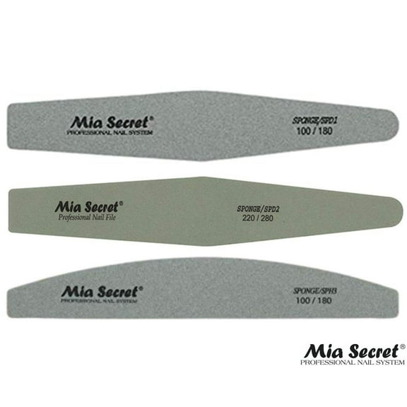 Mia Secret - NAIL FILE - SPONGE DIAMOND (SPD1) (SPD2) (SPH3) 3pc Set