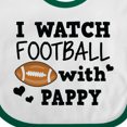thumbnail image 4 of Inktastic I Watch Football with My Pappy Boys Baby Bib, 4 of 4