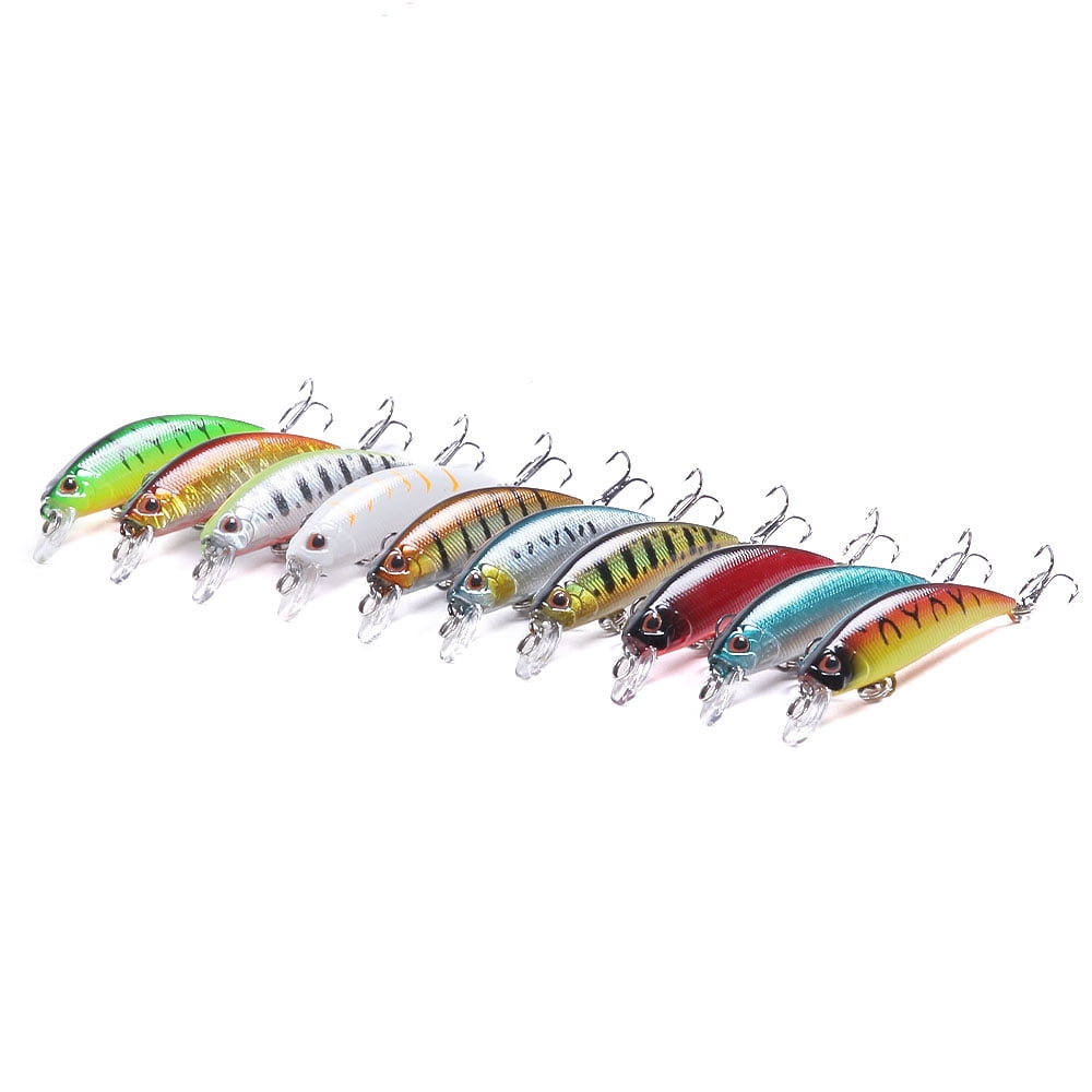 HENGJIA Fishing Lures Large Hard Bait Minnow VIB Lure with Treble Hook Life-Like Swimbait Fishing Bait Popper Crankbait Sinking Lure for Bass Trout Walleye Redfish