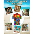 thumbnail image 4 of Colorful Bighorn Sheep Hawaiian Shirt for Men, Button Down Summer Beach Short Sleeve, S-5XL, 4 of 4