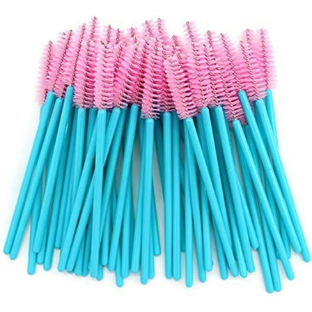50Pcs Grafting Brow Scrub Wands Makeup Beauty Blue Pink