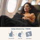 thumbnail image 4 of Manta De Poliéster Manta de viaje plegable de franela para siesta, 50 x 60 pulgadas, portátil, de poliéster, para exteriores, para avión JASKFLY, 4 of 7