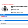 thumbnail image 2 of Wheel Hub - Compatible with 2006 BMW 330i, 2 of 2