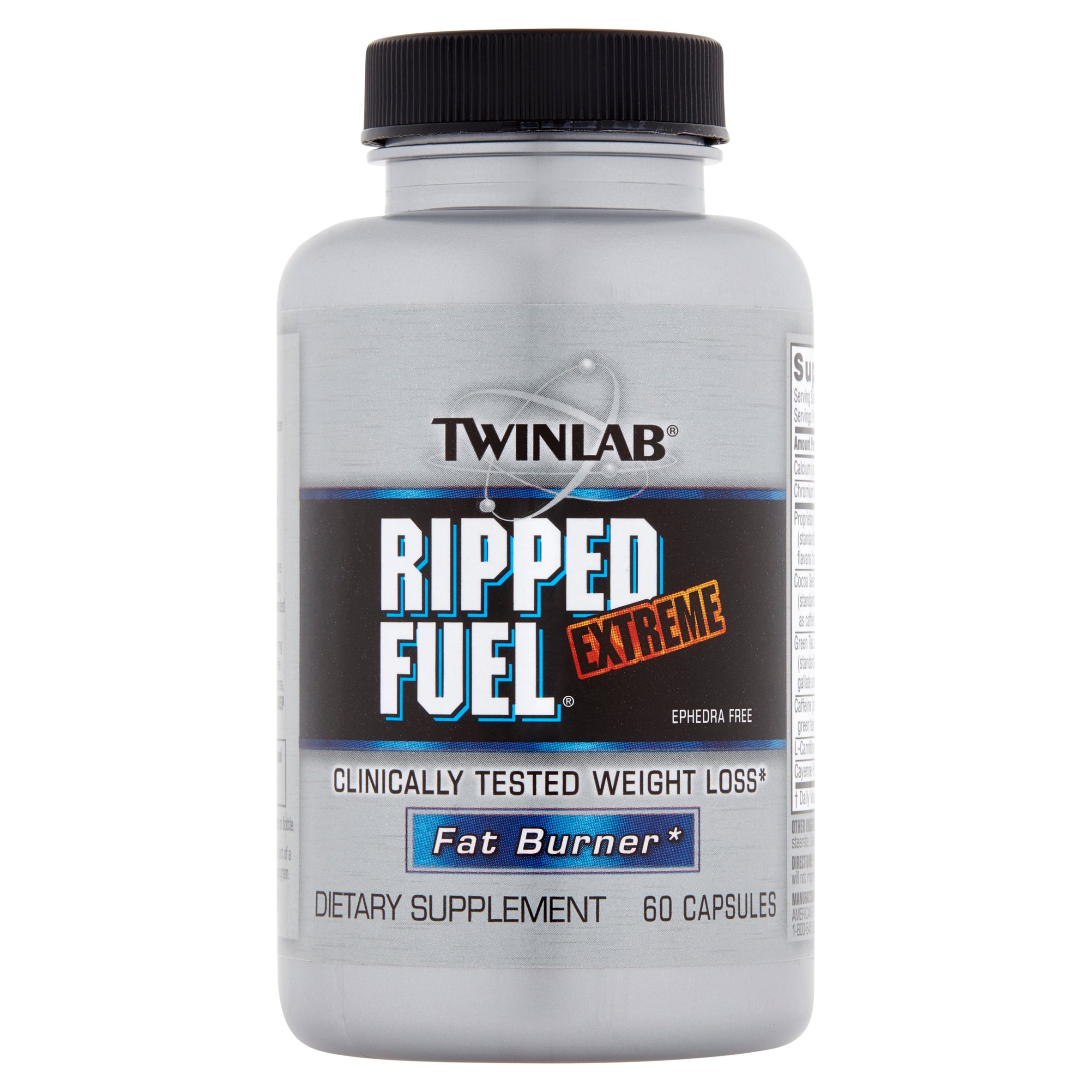 Twinlab Ripped Fuel Extreme Ephedra Free Weight Loss Supplement ...