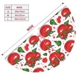 thumbnail image 3 of Yiaed Hand Drawn Tomatoes Print Christmas Tree Skirt , Tree SkirtsTree Mat for Christmas Winter Holiday Indoor Decorations-48", 3 of 7
