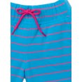 thumbnail image 3 of Athletic Works Girls Striped Athleisure Shorts, Sizes 4-16, 3 of 3