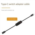thumbnail image 2 of Power Switch USB Type C with Indicator Light Male to Female USB-C Extension Cable Switch for 4B 6 Pcs,6 x For Raspberry Pi Power Switch,Black, 2 of 6