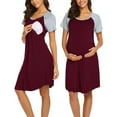 Pregnancy Dresses for Women Women Maternity Dress Nursing Baby Nightgown Breastfeeding