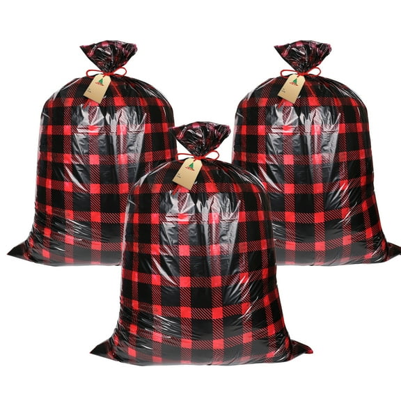 Oversized Gift Bags, Christmas Gift Bags, Large Gift Bags for Wedding Packaging Birthdays Parties, Durable Plastic Material 36x56 Inches, Festive Design, Easy To Use, Multipurpose Gift Wrapping