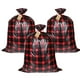 thumbnail image 2 of Bolsas de regalo navideñas grandes 36x56in | Grandes bolsas de plástico rojas y negras para envoltorios navideños, embalajes de boda, fiestas de cumpleaños, decoración festiva | Juego de 3, Embalaje, 2 of 7