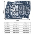 thumbnail image 7 of Gifts for Dad from Daughter to My Dad Blanket Best Gift for Fathers Day Birthday Christmas Valentines Day Bday Present Idea for Father Husband Men Him Healing Thoughts Throw Blanket 30x40 Inch, 7 of 7