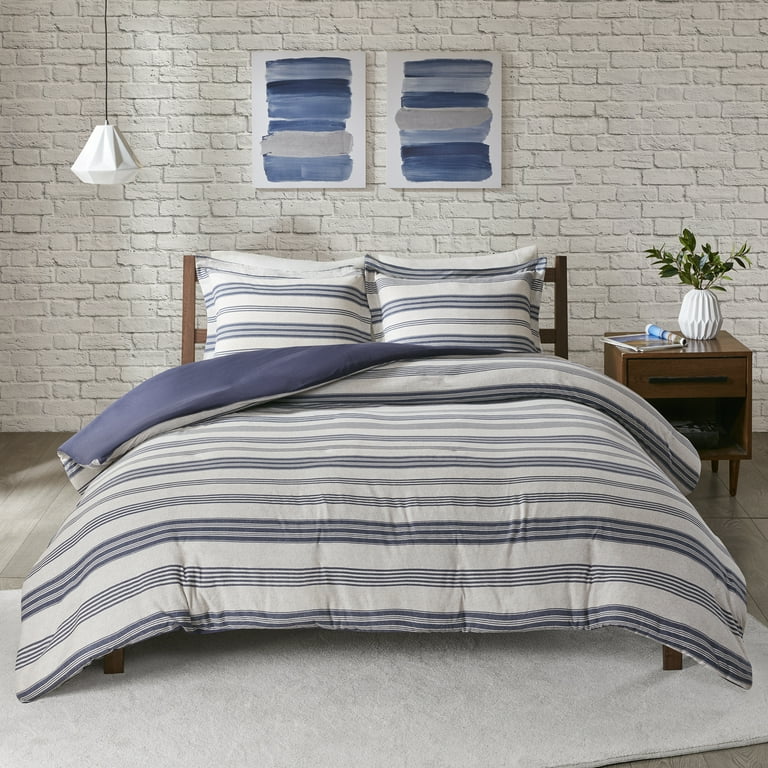 Home Essence Apartment Mason Cotton Blend Jersey Knit Duvet Cover Set