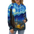 thumbnail image 4 of Starry Night-1 Men's Women New Sweatshirt Hoodie Men's Plus Size Sweatshirt Hooded Sweatshirt 3d Printed Street Men's Cloth, 4 of 6