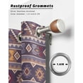 thumbnail image 6 of nqOlkjepod Outdoor Curtains for Patio Waterproof, Southwest Aztec Outdoor Privacy Panels Grommet, Country Retro Ethnic Geometric Motifs Blackout Outside Curtains for Porch/Cabana 54"x108", 2 Panels, 6 of 8