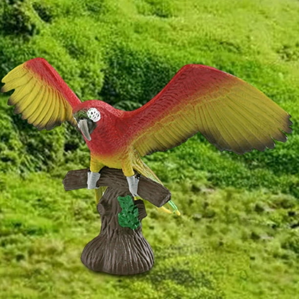 Modelo de Loro en Rama CUTICAT para Decoración de Escritorio