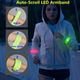 thumbnail image 3 of Paquete de 2 pulseras con luz LED recargables mejoradas, paquete de 2 pulseras con luz reflectante USB, tira reflectante reflectante, luz de seguridad, 3 of 5