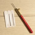 thumbnail image 4 of French Embroidery Crochet Hook with 3pcs for work Beading Craft Beginners Set - Red_Metal, 4 of 6
