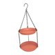 thumbnail image 1 of Comedero colgante para pájaros para exteriores, ideal para amantes de las aves, fácil de limpiar, para niños, con doble placa. Marrón rojo, 1 of 9