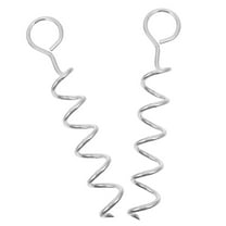 PBPBOX 2Pcs Round Head Spiral Dog Ground Anchor for Outdoor Use 12.2x2.2x2.2in