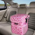 thumbnail image 2 of GUOOL Car Trash Can Automotive Accessory Easy to Install Leakproof Hanging Garbage Bin Pink, 2 of 6