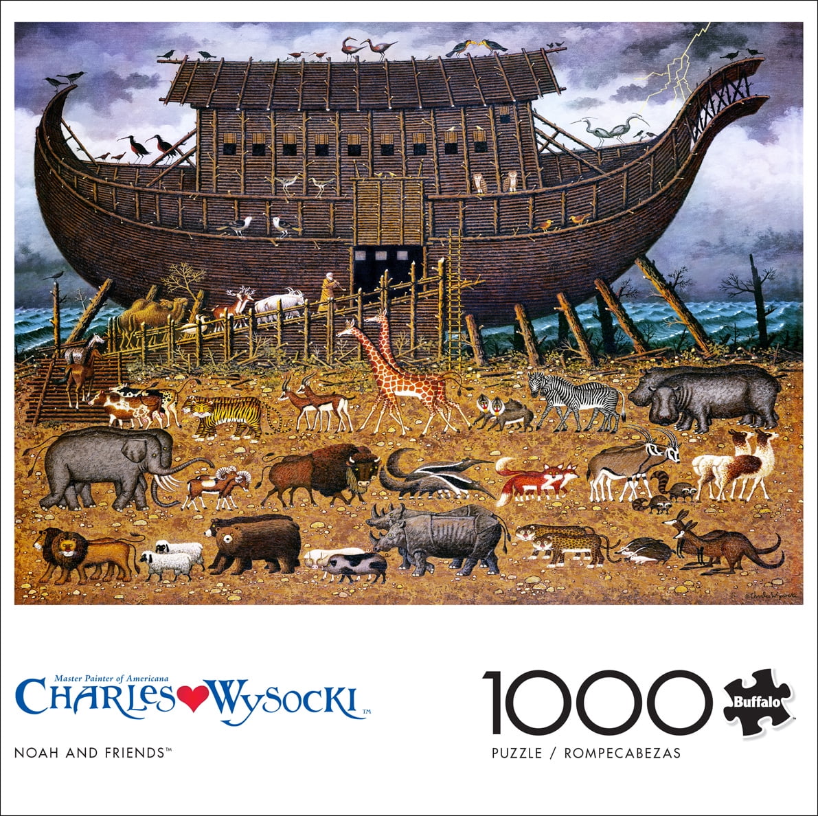 Buffalo Games Charles Wysocki Noah & Friends 1000 Piece Jigsaw Puzzle
