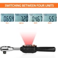 thumbnail image 4 of Zootealy Mini Digital Torque Wrench with Silicone Keypad, 4 Units Conversion, No Battery Included - EWM-R-100 Black+Orange, 4 of 7
