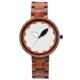 thumbnail image 1 of Reloj de pulsera de madera Sin con superficie de hoja novedosa para niñas de sándalo rojo, 1 of 1