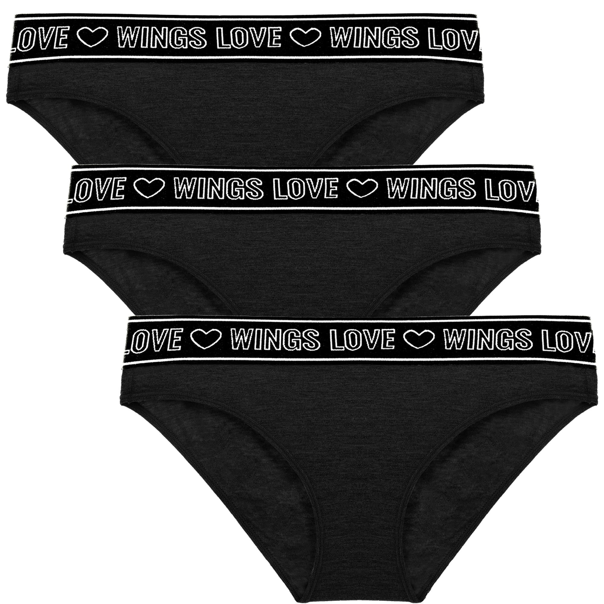 Wingslove 3 Pack Women’s Bikini Panties Comfort Underwear Hipster Soft