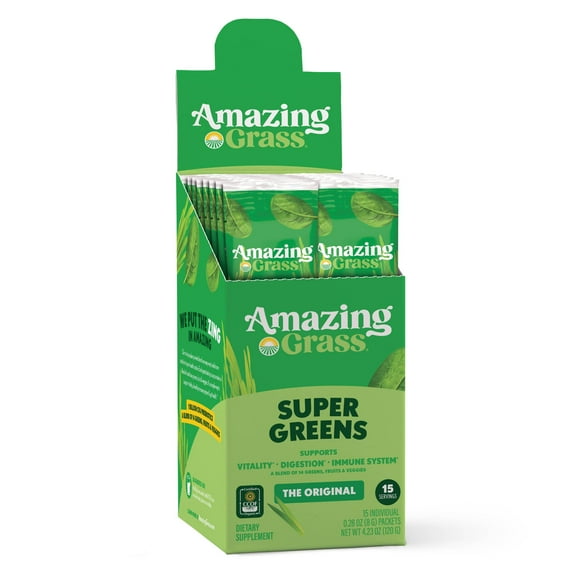 Amazing Grass, Super Greens Powder, Original, 15 Servings