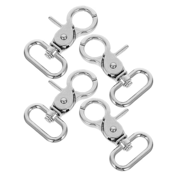 CIMAXIC Set of 4 Dog Leash Clips - Zinc Alloy Swivel Snap Hooks for Pet Collars, Bags, Backpacks, and Lanyard Crafting Hardware