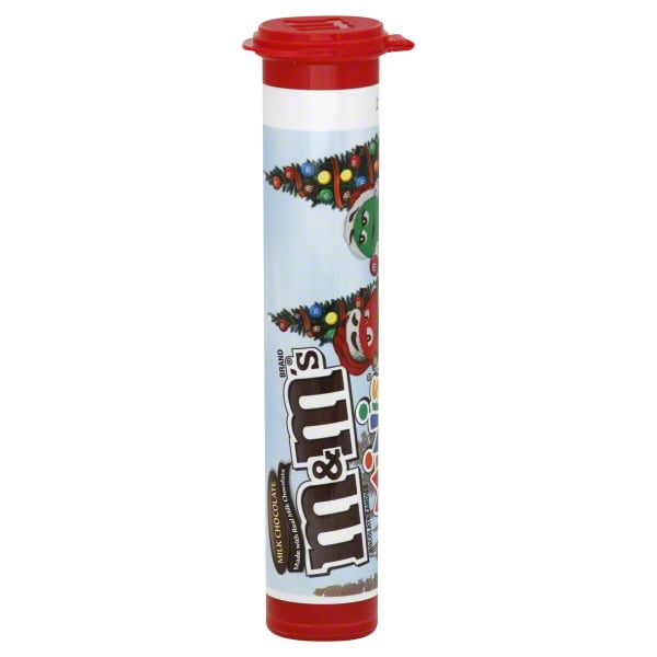 M&M Minis Christmas Milk Chocolate Naughty Nice 1.08 oz. Tube