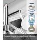 thumbnail image 3 of Pull-out Spray Brass Bathroom Faucet, Countertop Basin Mixer Tap with Extendable Shower Head, Lead-Free Solid Brass Construction, 3 of 5