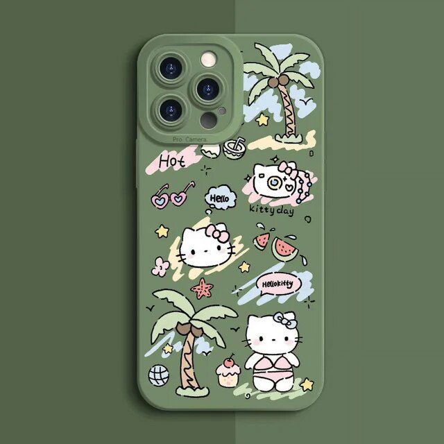 2024 Sanrio Kuromi Hello Kitty Phone Case For OPPO Reno 10 5G 8T 8 7 7Z 6 6Z 5 Lite 5Z 4 4G Reno8 Find X5 X6 Pro Printing Matte Cover LXY