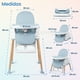 thumbnail image 5 of Bebbly Silla Alta para Bebé con Patas de Madera Antiderrapante Asiento Ergonómico con Charola y Arnés de Seguridad Ideal para Comer o Jugar Niños y Niñas desde 6 Meses Moderna y Fácil de Limpiar, 5 of 8
