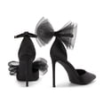thumbnail image 4 of Zapatos de Tacón Stiletto con Correa al Tobillo para Mujer DREAM PAIRS 10 cm Negro, 4 of 5