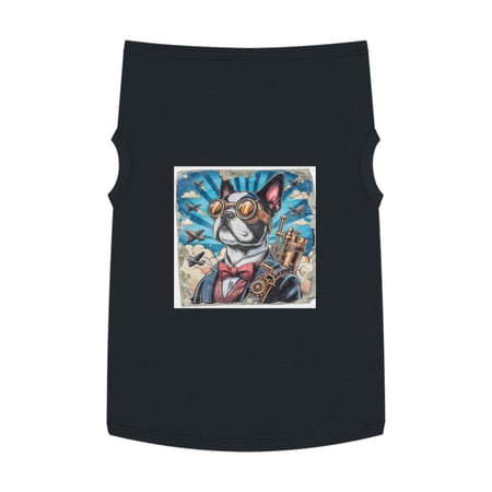 Pet Tank Top Boston Terrier Steampunk Dog Shirt