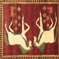 thumbnail image 1 of Ahgly Company Indoor Square Animal Brown Traditional Area Rugs, 5' Square, 1 of 4