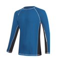 thumbnail image 4 of Men's Long Sleeve Swim Shirt, UPF 50+ Sun Protection Quick Dry Loose Fit Rash Guard for Men, UV Protection Beach Surf Swimming Water T-Shirt for Outdoor Sports Royal Blue B XL, 4 of 4