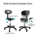 ZIHUI Saddle Chair with Back Support Height Adjustable Stool Chair Spa