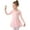 Pink, variant on Girl's Long Sleeve Ballet Dress Dance Leotard Stretchy Dancing Dress, Sizes 2-3