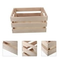 thumbnail image 1 of FONDOTIN 1PC Wooden Storage Box Brown Display for Office Use, 1 of 8