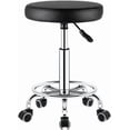 thumbnail image 1 of Banco Multifuncional Acojinado Taburete Multiusos con Ruedas Redondo Banco De Trabajo con Ruedas Silla Giratoria con Reposapiés De Altura Ajustable Oficina Salón SPA Tatuajes (Sencillo), 1 of 7
