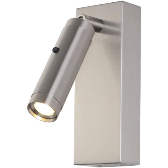 LED Wall Mount Light Adjustable Wall Sconce Focused Bed Reading Lamp, 3W Headboard Lighting Fixture with Switch, Bedside Wall Lamps Night Lights for Bedroom Hotel